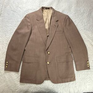 Straus of North Dakota Men's Tan Blazer Suit Jacket 36